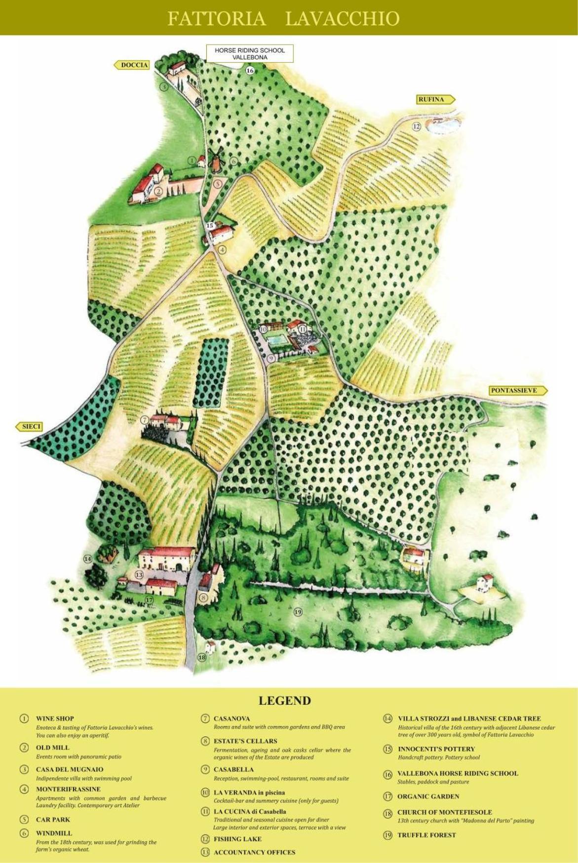 פונטאסייבה Agriturismo Fattoria Lavacchio מראה חיצוני תמונה